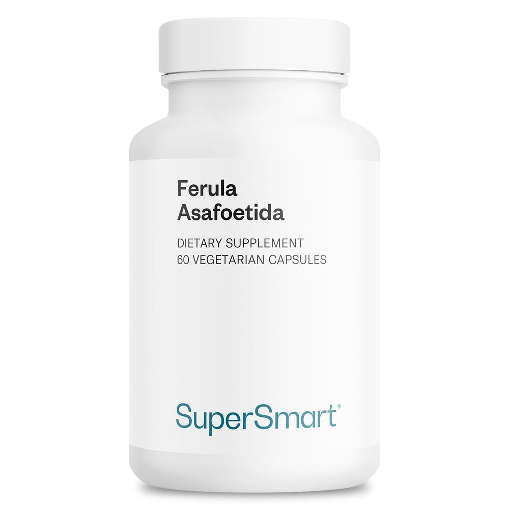 Supersmart ferula-asafoetida bottle showing high-potency daily supplement.