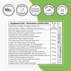 Supersmart FlavoLife packaging and capsule image highlighting gluten-free formula.