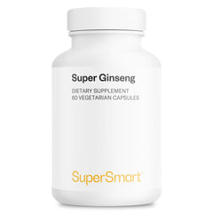 Supersmart ginseng bottle front shows 30% ginsenosides for high-quality extract