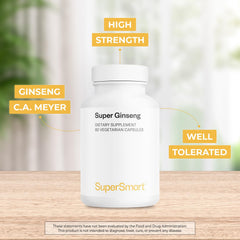 Supersmart ginseng 60 vegetarian capsules for vegan-friendly supplementation