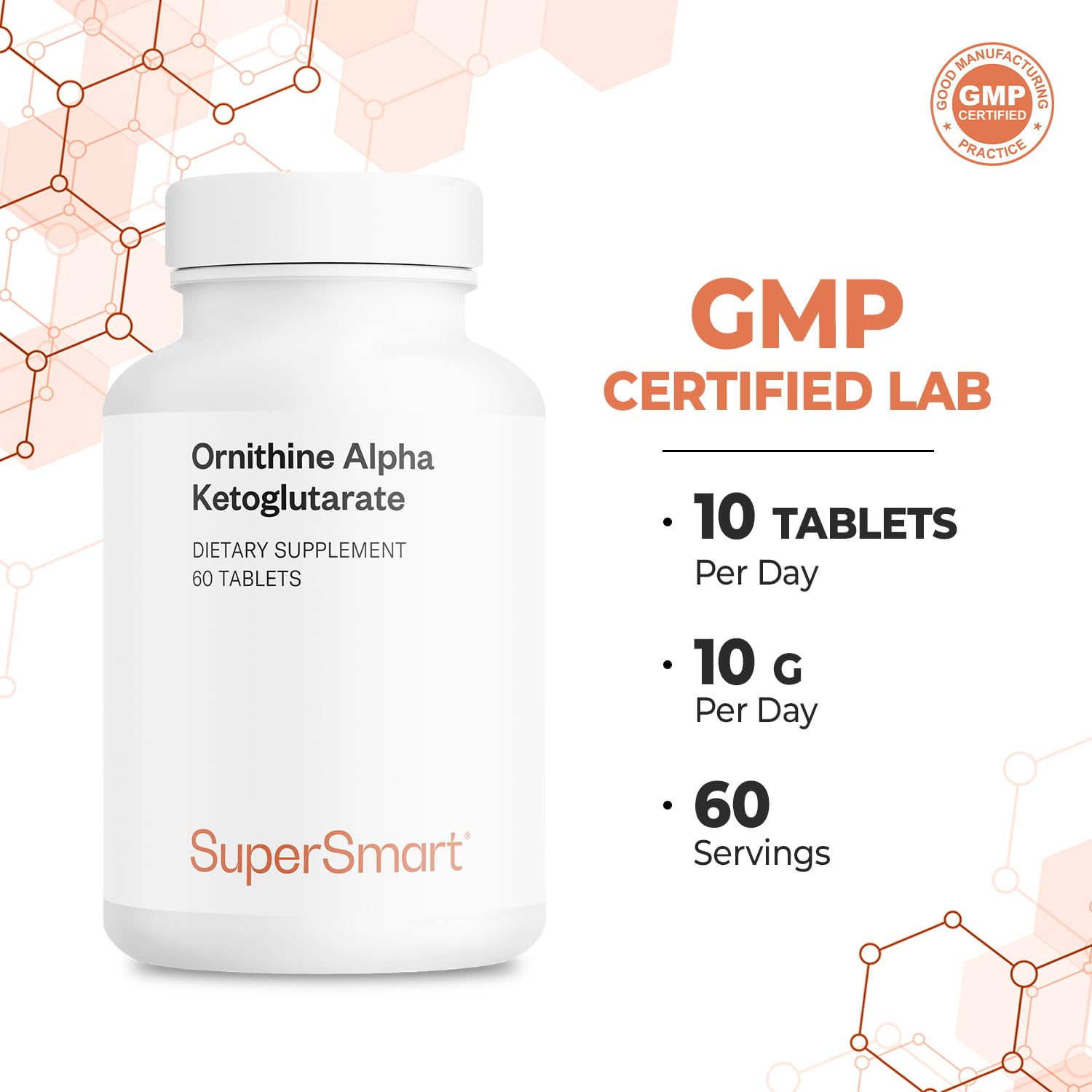 Supersmart gluten-free, vegetarian-friendly OKG label on packaging.
