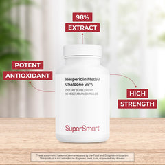 Supersmart bottle front showing 60 vegetarian capsules and gluten-free, non-GMO labeling