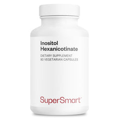 Supersmart inositol hexanicotinate capsules bottle showing high-strength flush-free niacin