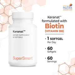 Keranat visual hints at potential hair growth and added volume.