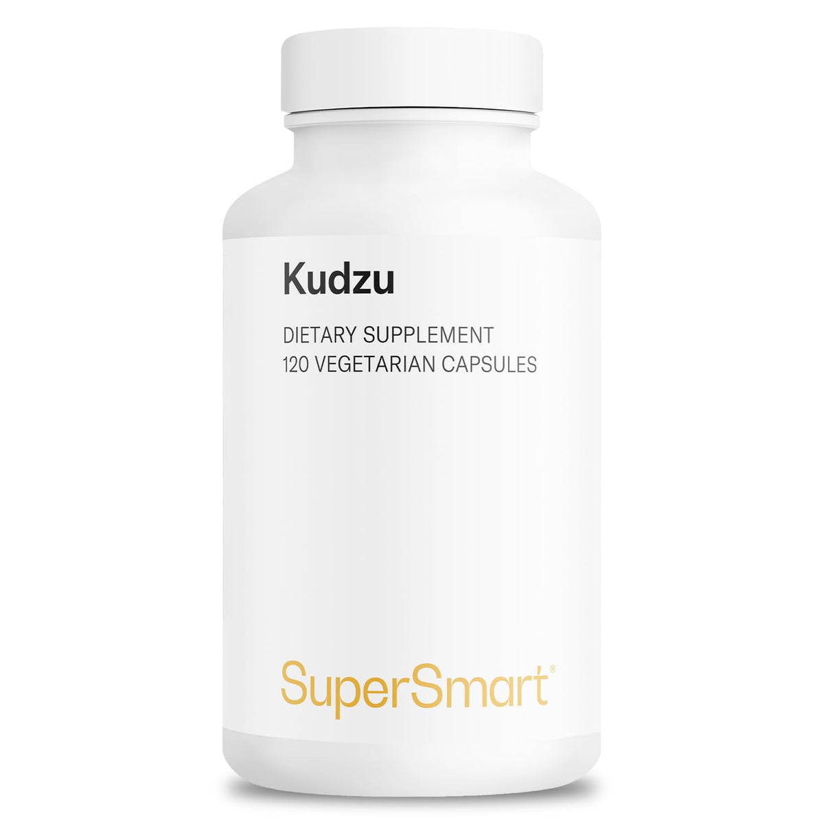 Supersmart Kudzu Extract bottle front promotes easy daily use for busy lifestyles.