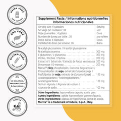 Supersmart Lectin Flush label closeup shows ingredients and gluten-free promise.