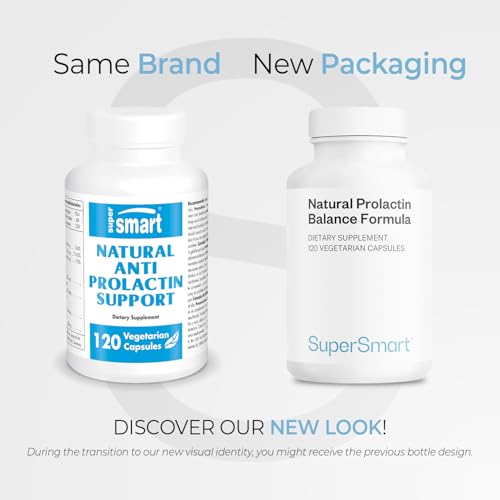 Supersmart Prolactin Balance capsules arranged in a vegetarian bottle for easy daily use