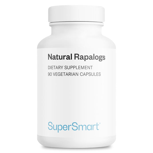 Supersmart Natural Rapalogs bottle front view for daily wellness support.