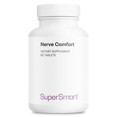Supersmart Nerve Comfort bottle front view showing vegan capsules for daily nerve support
