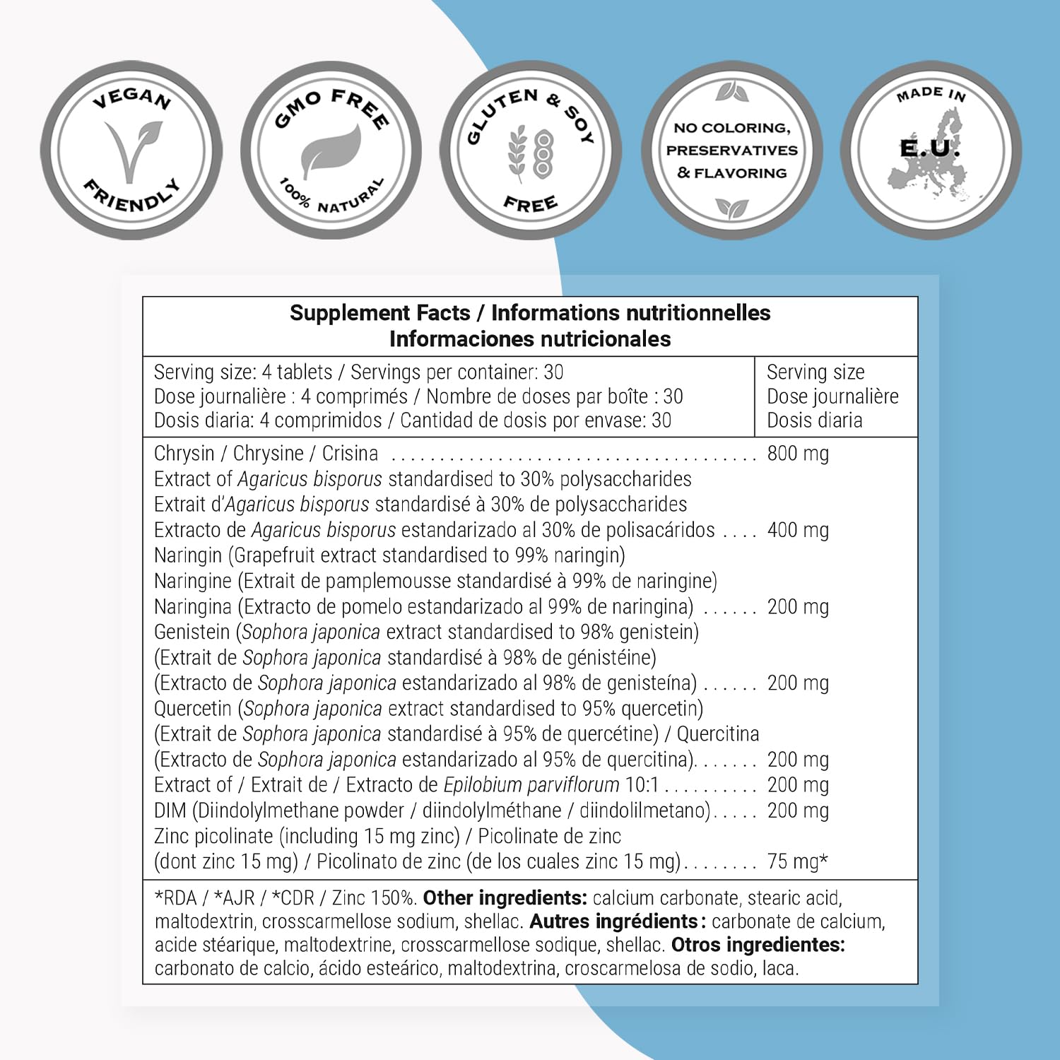 Supersmart Non-GMO Gluten-Free label on packaging supports dietary needs.