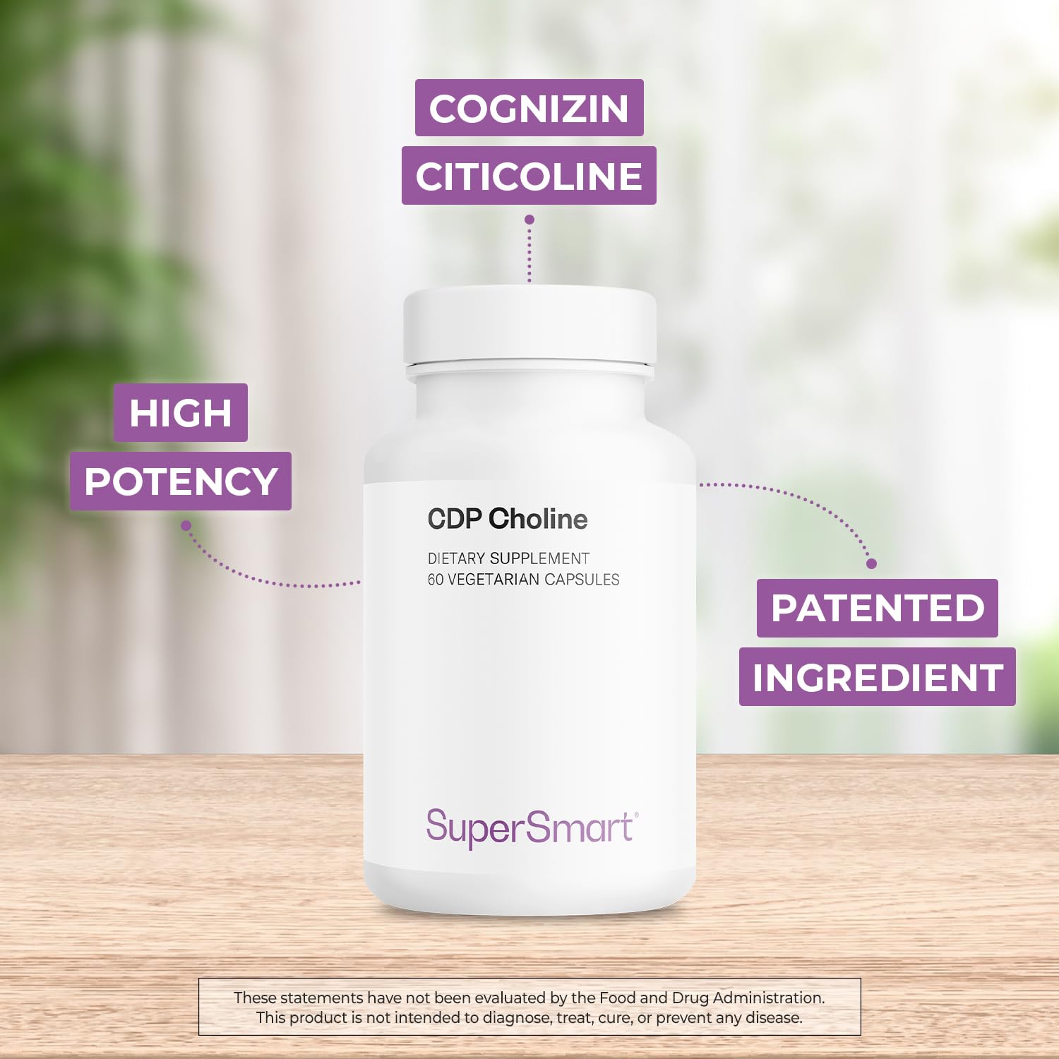 Supersmart packaging shows non-GMO and gluten-free formulation.