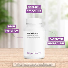 Supersmart packaging shows non-GMO and gluten-free formulation.