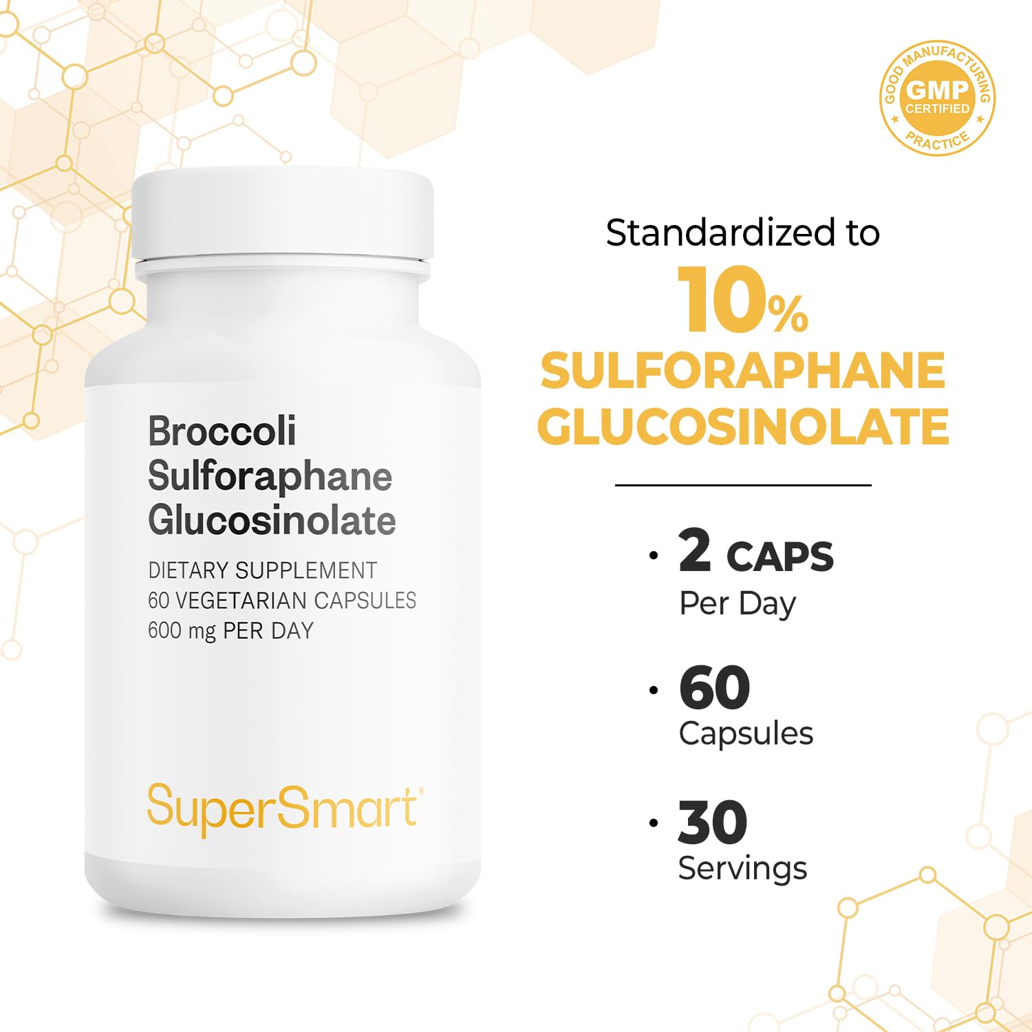 Supersmart packaging box featuring product name and features