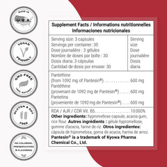 Open Supersmart Pantethine bottle with capsules ready for use