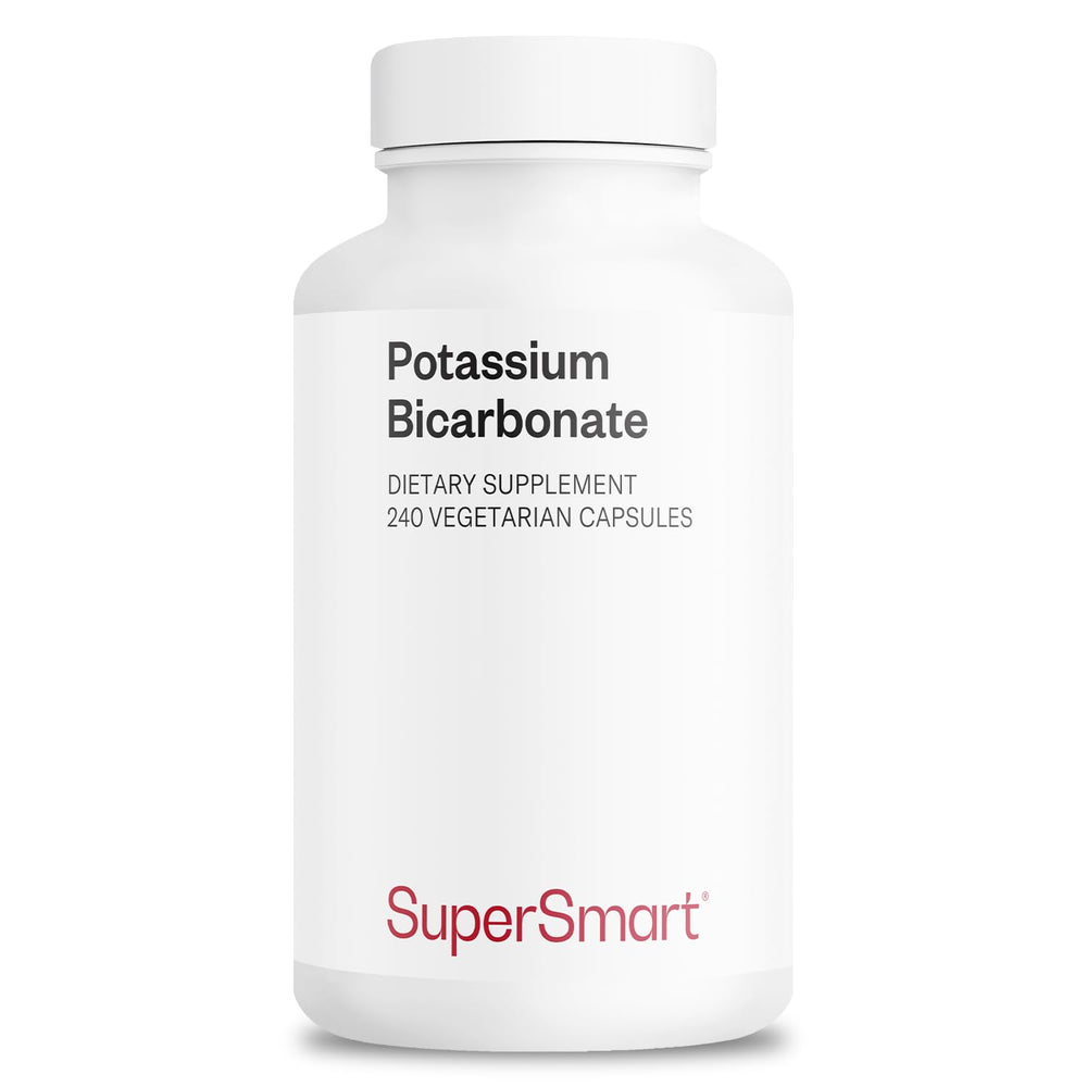 Supersmart Potassium Bicarbonate high-dose bottle shown for balanced electrolytes