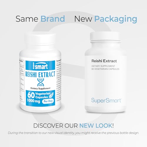 Supersmart Reishi capsules 60 vegetarian, convenient daily supplement.