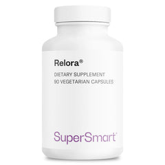 Supersmart Relora 750mg bottle with capsules for daily use