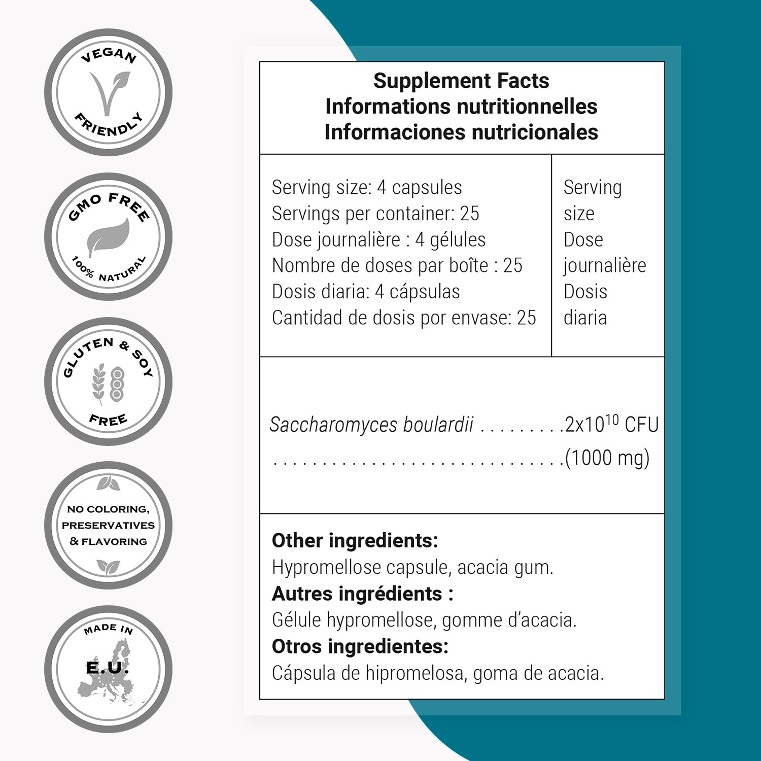 Supersmart Saccharomyces boulardii refrigerated packaging storage guidance