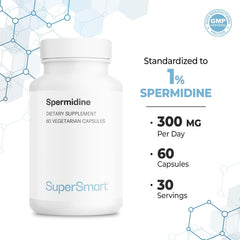 Supersmart Spermidine non-GMO gluten-free certification icons