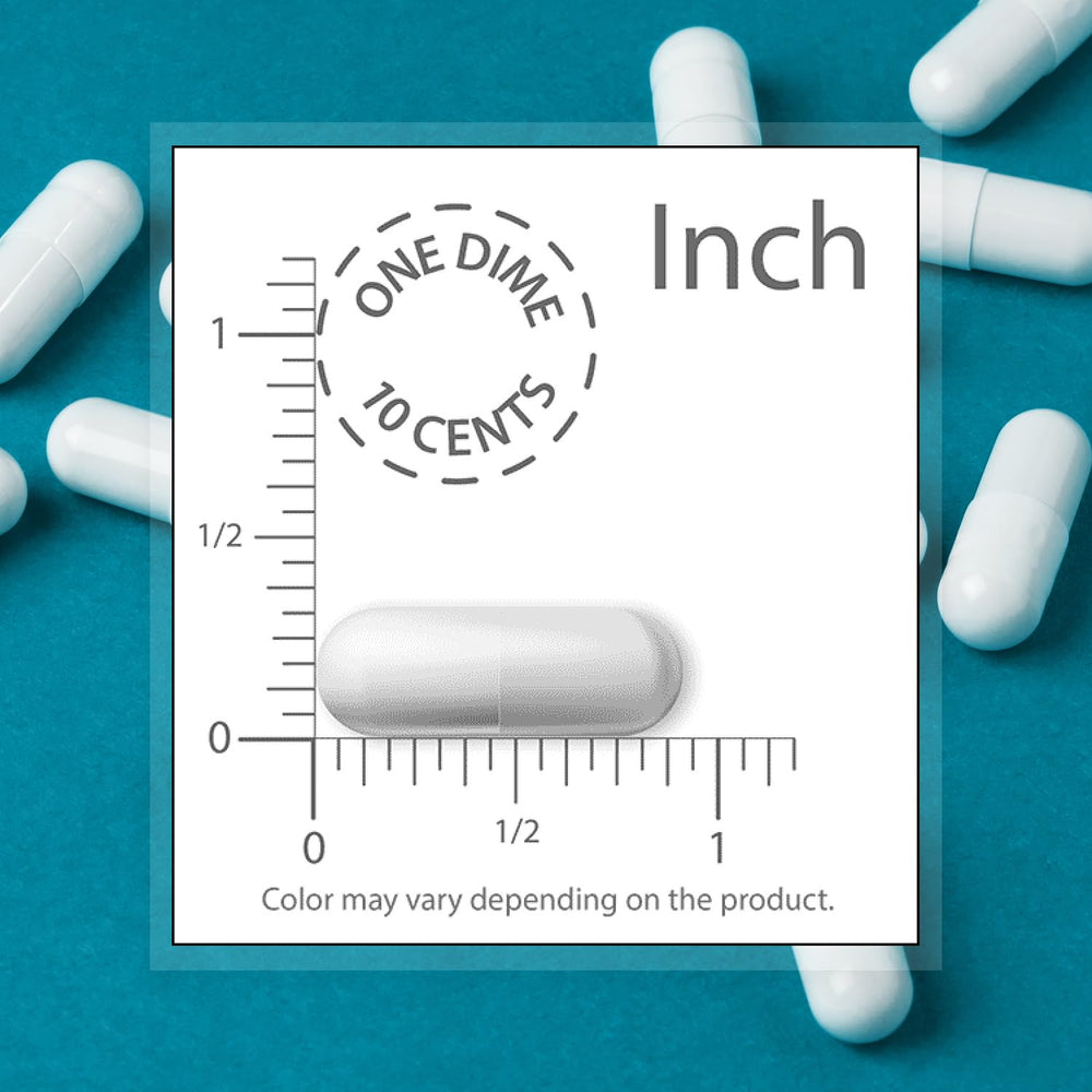 Dispensed capsules ready for daily routine and 2-capsule serving.