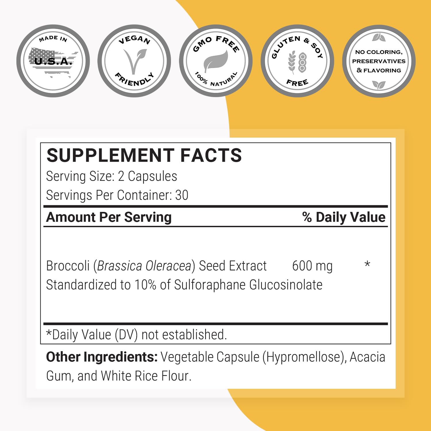 Supersmart supplement facts panel with ingredients and directions