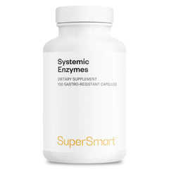 Supersmart Systemic Enzymes bottle highlighting high potency formula for daily support