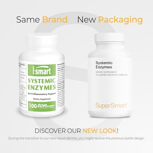 Supersmart Systemic Enzymes capsules closeup for easy swallowing