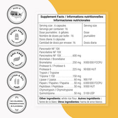 Supersmart Systemic Enzymes ingredients bromelain highlight for natural support