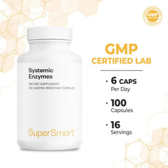Supersmart Systemic Enzymes protease ingredient closeup supports digestion