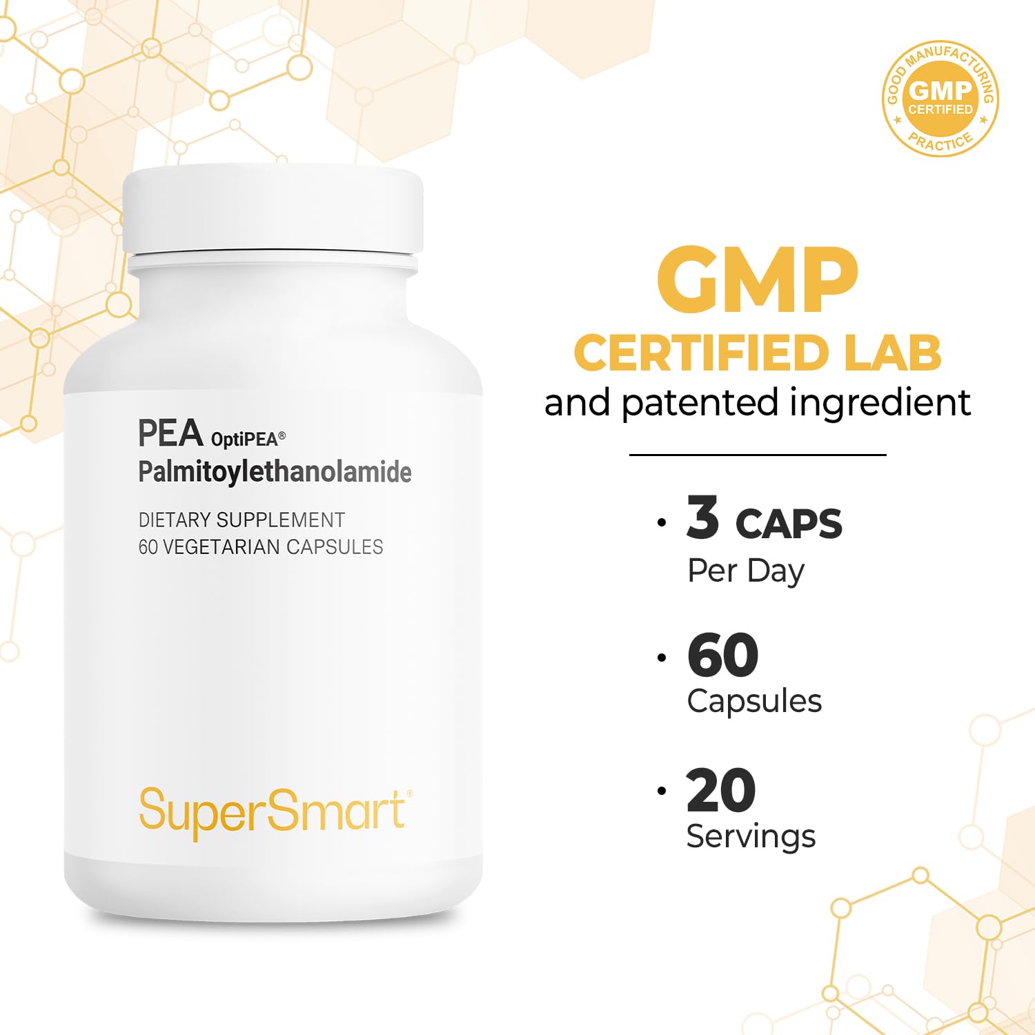 Supersmart vegetarian capsules pack on kitchen counter for daily routine.