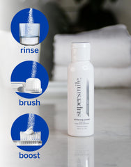 Supersmile whitening powder daily routine for brighter-looking teeth