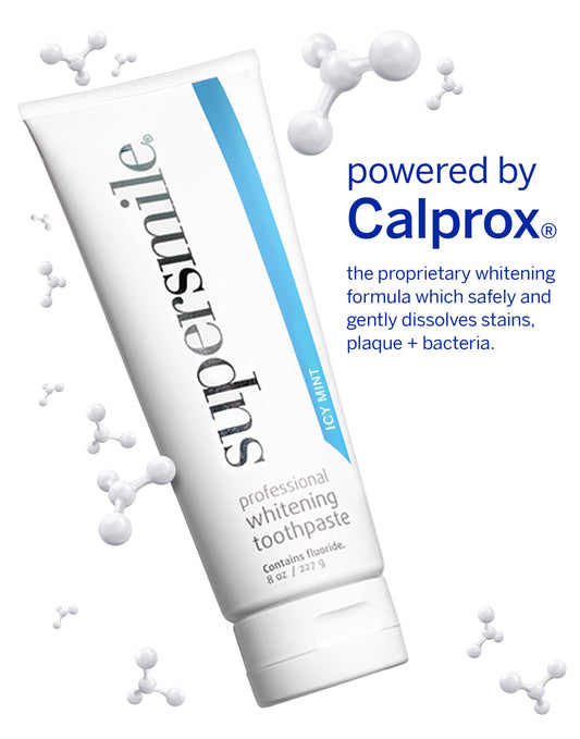 Supersmile ICY Mint whitening accelerator tube ready for use.