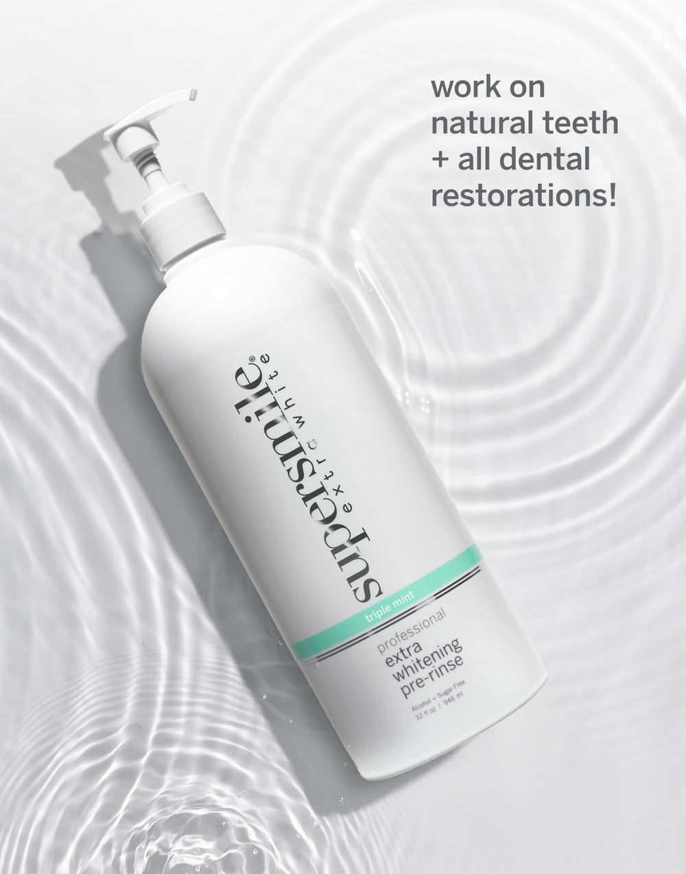 Supersmile Jumbo foaming action closeup illustrates lasting freshness