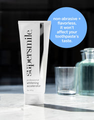 Supersmile Professional Whitening Accelerator on restorations demonstrates compatibility