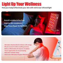 Supersred panel for face and body use, targeting vitality.