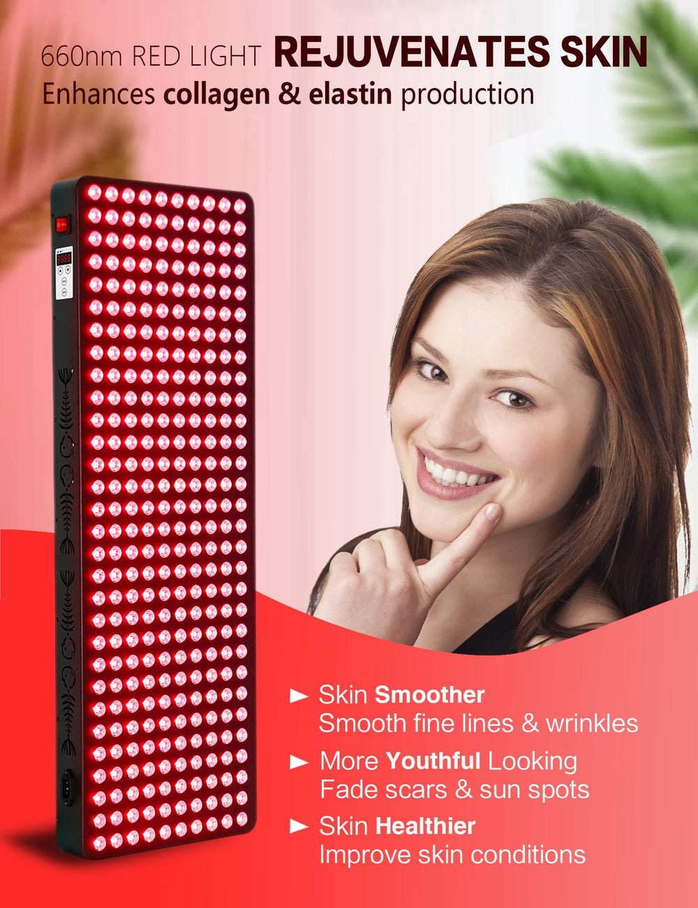 Supersred full-body panel side view for easy placement in tight spaces.