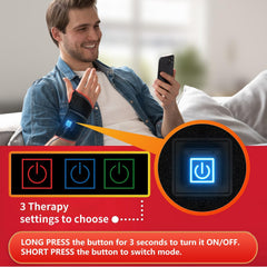 Supersred Therawrap emits dual red and infrared light for potential comfort support