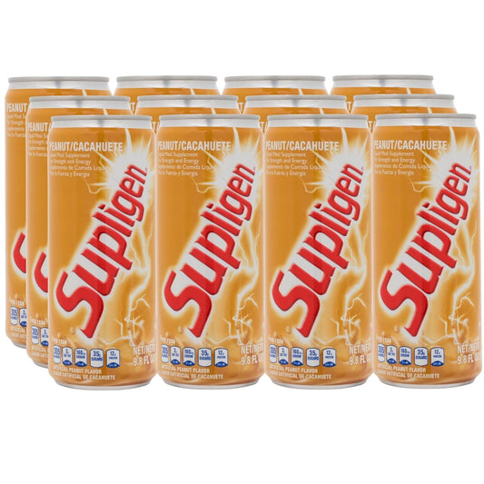 Supligen Peanut Liquid Meal bottle front view for ready-to-drink nutrition.