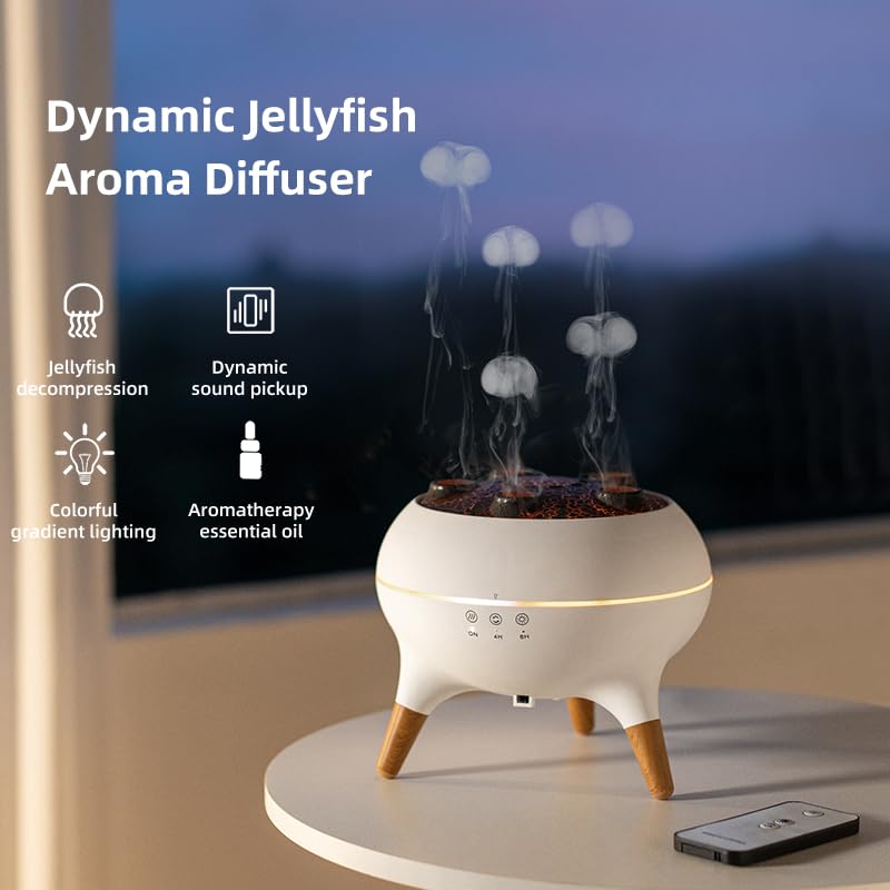 SUPNOVA jellyfish diffuser integrated into stylish home decor.