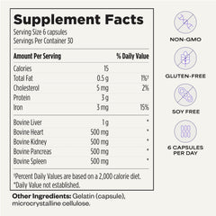 Suppgrade Labs Organs 101 kitchen-counter display of capsules.