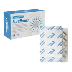 Supplemena Fertilmas label close-up highlighting essential nutrients for reproductive health