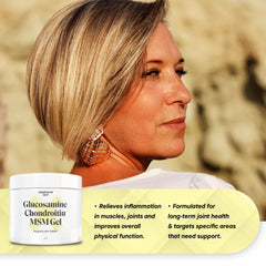 Supplement Spot gel applied to knee area during activity for support