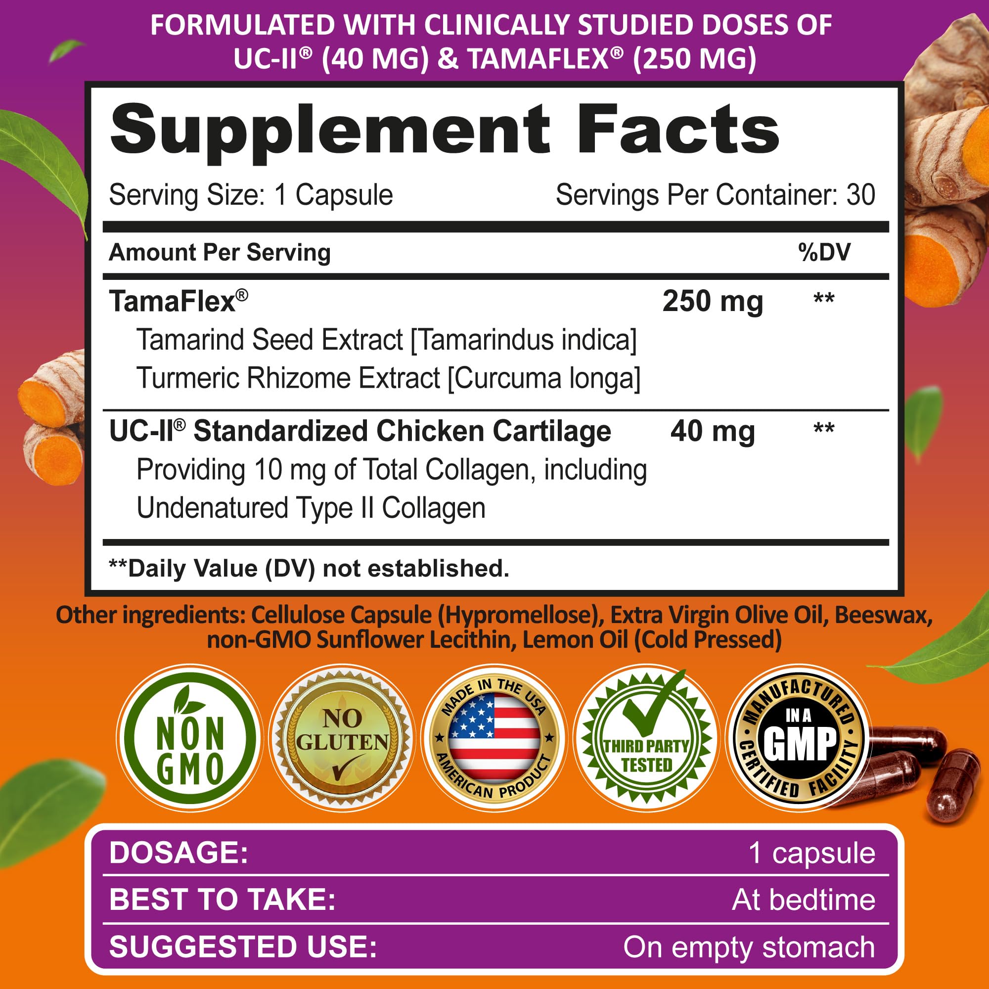 SUPPLEMENTS STUDIO Joint Support USA manufacturing seal for trusted quality