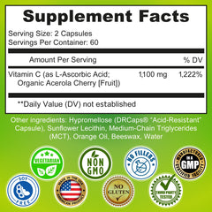 SUPPLEMENTS STUDIO liposomal vitamin C capsules close-up highlighting easy-to-swallow gel form