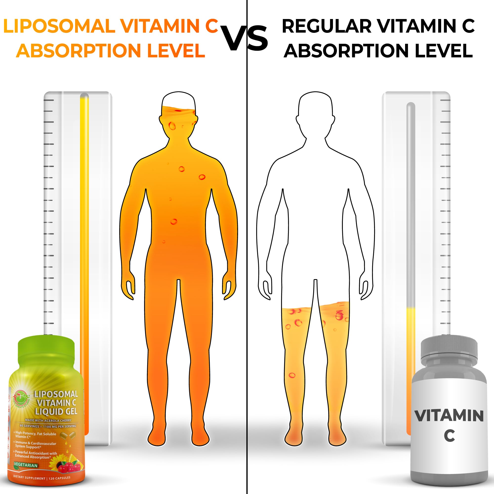 SUPPLEMENTS STUDIO sunflower lecithin ingredient emphasizing absorption advantages