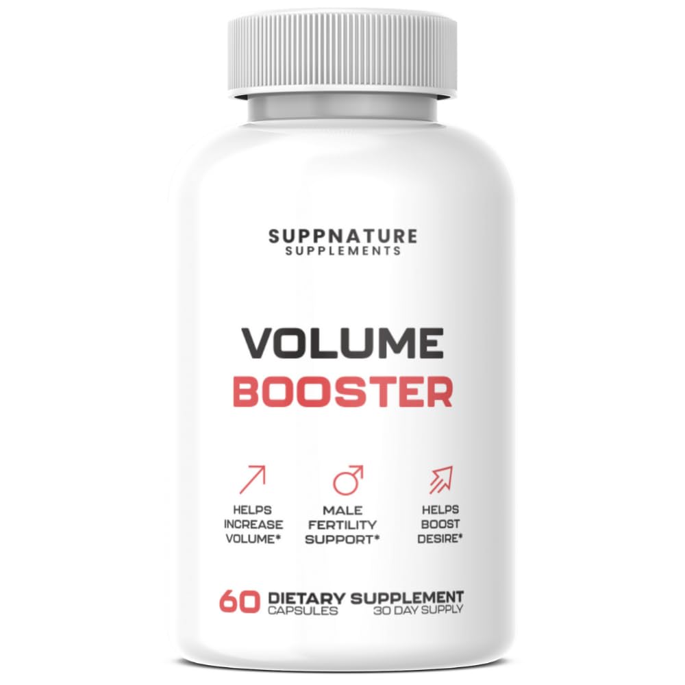 SuppNature Volume Booster bottle front showing the label for daily mood and energy support