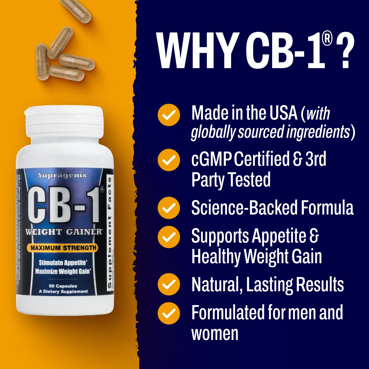 Made in USA badge and CB-1 bottle quality.