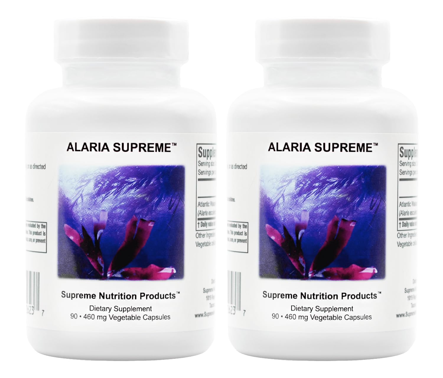 Supreme Nutrition Alaria Supreme wakame bottle front, daily seaweed supplement