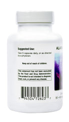 Alaria Supreme wakame capsules label view, no fillers and pure ingredients