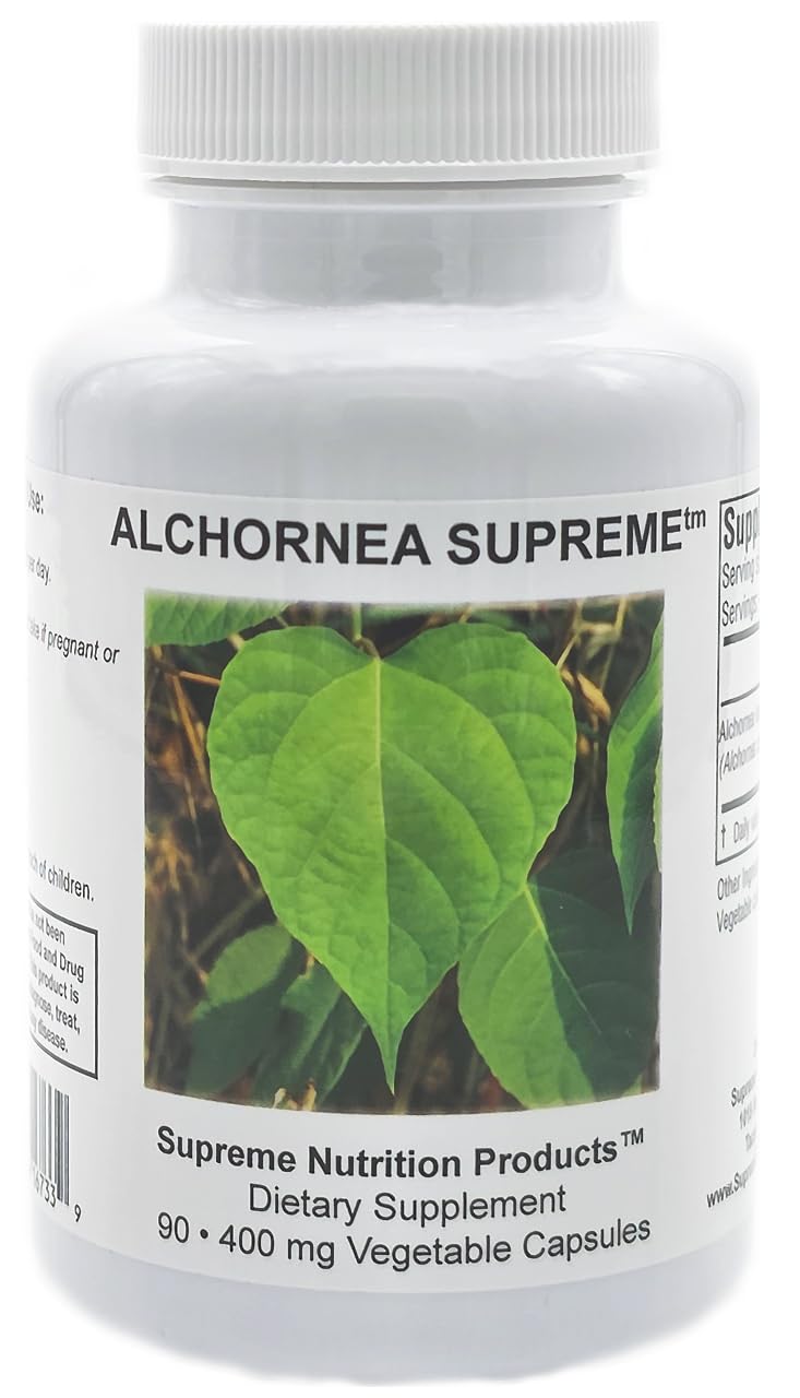Supreme Nutrition front bottle view showing label and 90 vegetarian capsules benefit clarity